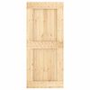 vidaXL Sliding Door with Hardware Set 90x210 cm Solid Wood Pine