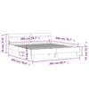 vidaXL Bed Frame with LED without Mattress Black 200x200 cm