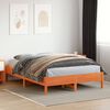 vidaXL Bed Frame without Mattress Wax Brown 140x200 cm Solid Wood Pine