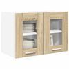 vidaXL Hanging Cabinet with Door Riga 2 pcs Sonoma Oak 60 x 31 x 40 cm