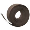vidaXL Garden Edgings 2 pcs Brown 10 m 20 cm Polyethylene