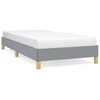 vidaXL Bed Frame without Mattress Light Grey 100x203 cm Twin XL Fabric