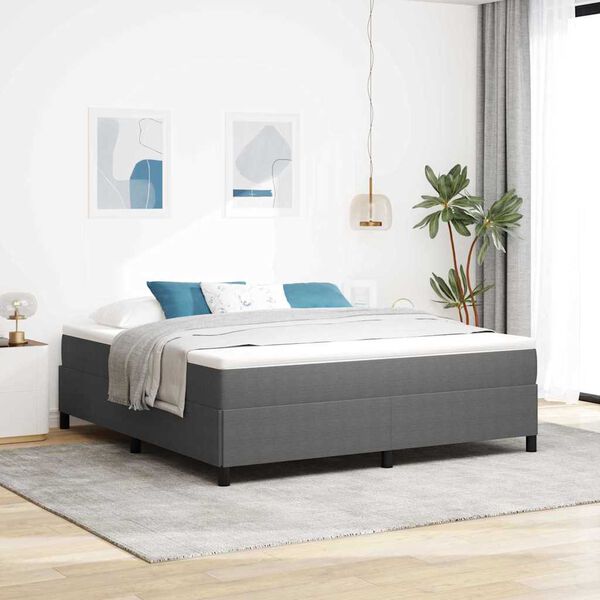 vidaXL Bed Frame Light grey 180 x 200 cm Corduroy fabric