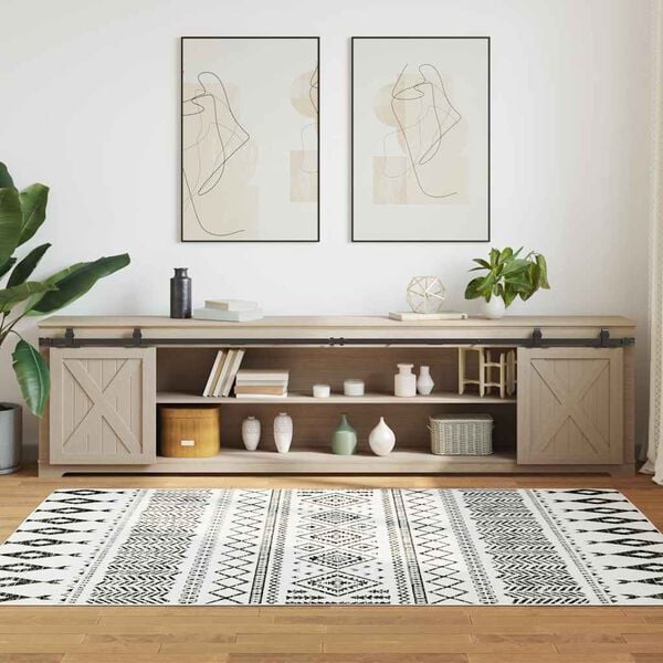 vidaXL Sliding Cabinet Door Kit 244 cm Carbon Steel