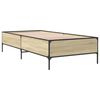 vidaXL Bed Frame without Mattress Sonoma Oak 100x200 cm