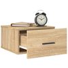 vidaXL Wall-mounted Bedside Cabinets 2 pcs Sonoma Oak 35x35x20 cm