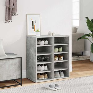 vidaXL Shoe cabinets 31.5 x 35 x 70 cm Concrete Grey 5 pairs of shoes