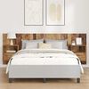 vidaXL Headboard with Cabinet 3 pcs Old Wood Engineered Wood