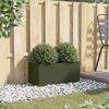 vidaXL Planter Olive Green 62x30x29 cm Steel