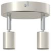 vidaXL Ceiling Spotlight with Spotlights Nickel 12 x 8 cm Steel