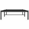vidaXL Metal Bed Frame without Mattress Black 90x190cm