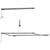 vidaXL Awning Frame Manual Anthracite 400 x 300 cm Aluminium