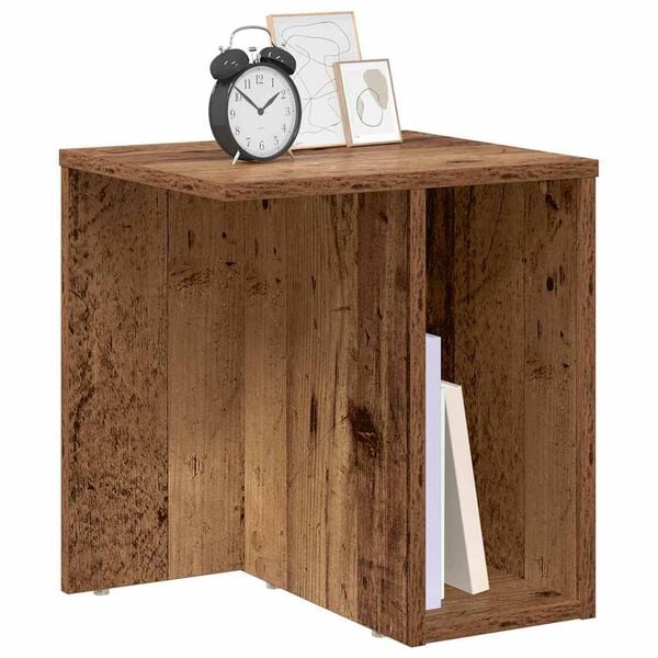 vidaXL End Table Old Wood 37 x 32 x 40 cm Engineered Wood
