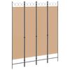 vidaXL Room Divider Beige 160 x 200 cm Fabric