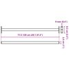 vidaXL Adjustable Window Safety Bar White 710 -1200 mm Steel
