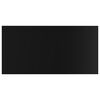 vidaXL Bookshelf Boards 4 pcs High Gloss Black 80x40x1.5 cm Engineered Wood