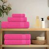 vidaXL Towels "FROGN" 10 pcs Pink 100x200 cm 360 gsm