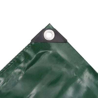 vidaXL Tarpaulin 650 g/m² 1.5x10 m Green