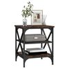 vidaXL Side Table Smoked Oak 40x42x50 cm Engineered Wood