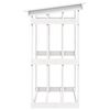 vidaXL Firewood Rack White 108x64.5x109 cm Solid Wood Pine