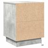 vidaXL Bedside Cabinet 2 pcs Concrete Grey 39 x 34.5 x 50 cm