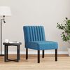 vidaXL Slipper Chair Blue Velvet