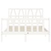vidaXL Bed Frame without Mattress White 120x200 cm Solid Wood Pine