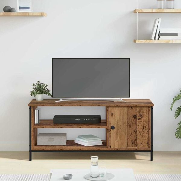 vidaXL TV Cabinet Old Wood 100 x 40 x 45 cm Engineered Wood