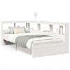 vidaXL Bookcase Bed without Mattress White 90x200 cm Solid Wood Pine
