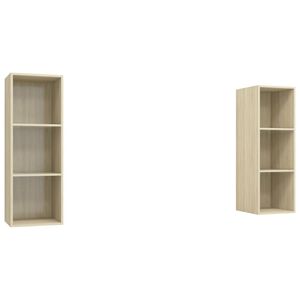vidaXL Wall-mounted TV Cabinets 2 pcs Sonoma Oak Engineered Wood
