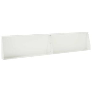 vidaXL Retaining Wall 2 pcs 100 x 12 x 50 cm Steel White