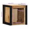 vidaXL Bedside Cabinets 2 pcs 40x35x40 cm Solid Rough Wood Mango