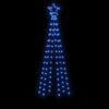 vidaXL Christmas Cone Tree Blue 108 LEDs 70x180 cm