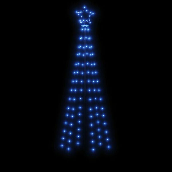 vidaXL Christmas Cone Tree Blue 108 LEDs 70x180 cm