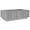 vidaXL Coffee Table with Infinity LED Grey Sonoma 116x69x40 cm