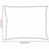 vidaXL Pillow with Pillow 2 pcs White 70 x 90 cm Cotton