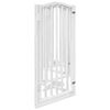 vidaXL Dog Gate with Door Foldable 6 Panels White 300 cm&nbsp;Poplar Wood
