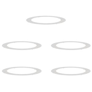 vidaXL suitable for Flat Tree Rings 5 pcs Silver &Oslash;90/120 cm
