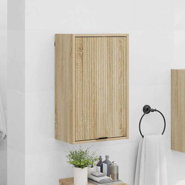 vidaXL Bathroom Cabinet Wall-mounted Sonoma Oak 39 x 23.5 x 65 cm