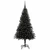 vidaXL Christmas Tree with 150 LEDs with Stand Black 150 cm PVC