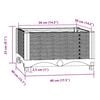 vidaXL Raised Bed 40x40x23 cm Polypropylene