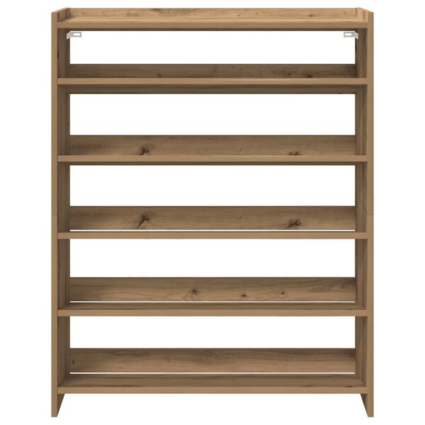 vidaXL Shoe Rack Artisan Oak 80x25x100 cm Engineered Wood