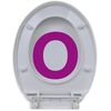 vidaXL Toilet Seats with Soft Close Lids 2 pcs Plastic White