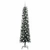 vidaXL Artificial Christmas Tree with 300 LEDs with Stand Green 210 cm