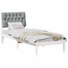 vidaXL Bed Frame with Upholstered Headboard White 80 x 200 cm