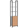 vidaXL Book Cabinet Grey Sonoma 40 x 24 x 161 cm Engineered Wood