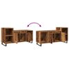 vidaXL TV Cabinet Old Wood 100x35x55 cm Engineered Wood