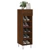 vidaXL Shoe Cabinet Brown Oak 30x35x105 cm Engineered Wood
