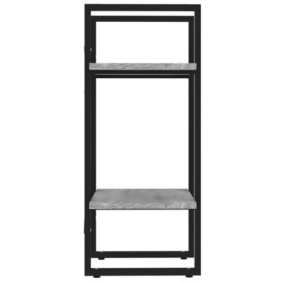 vidaXL 2-Tier Book Cabinet Grey Sonoma 40x30x70 cm Engineered Wood