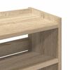 vidaXL Shoe Rack Sonoma Oak 60x25x81 cm Engineered Wood